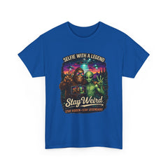 Stay Weird Alien Selfie T-Shirt — "Selfie With A Legend" Graphic Tee