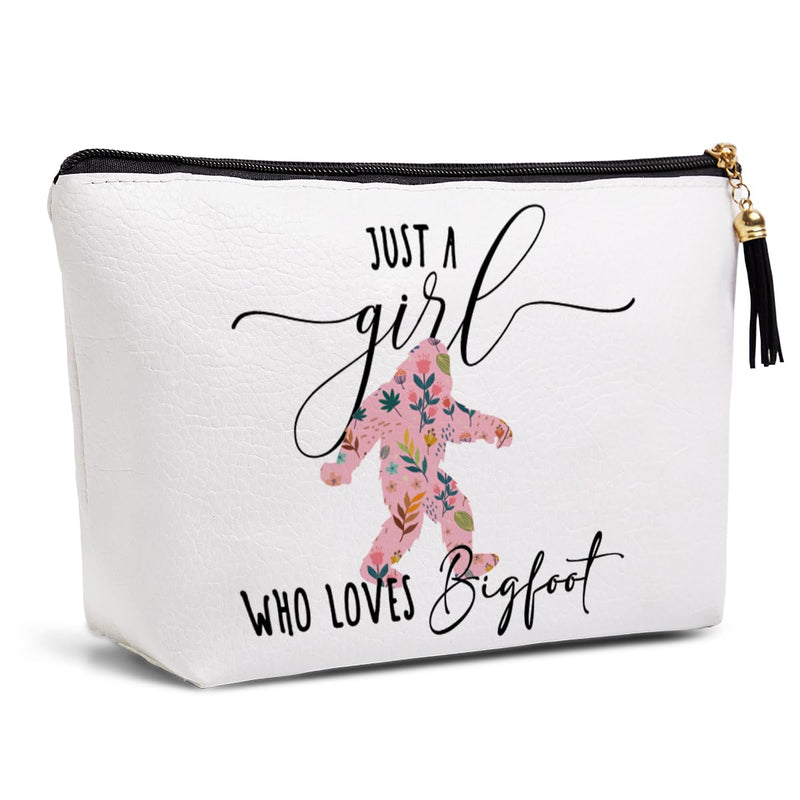 Bigfoot Gifts for Bigfoot Lovers Women Funny Bigfoot Decor Merch Birthday Gifts for Animal Lover Teen Women Breeder Women Sister Christmas Makeup Bag Travel Toiletry Bag A Women Who Loves Bigfoot