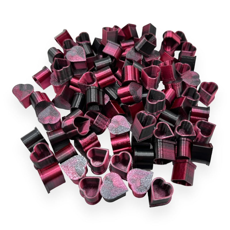 Heart Shaped Tattoo Ink Cups Medium #13 100pcs Plastic Disposable Tattoo Ink Cups For Tattoo Permanent Makeup Container Cap Tattoo AccessoryTattoo InkTattoo SuppliesTattoo Kits (RED/BLK)